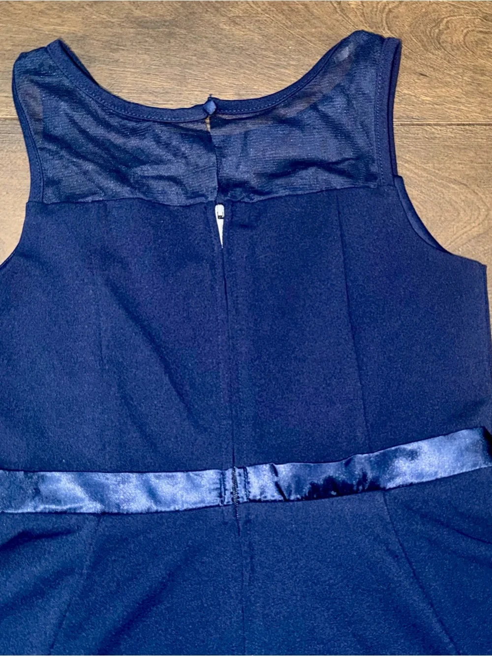 Calvin Klein Navy Bow-Detail Party Dress Size 14